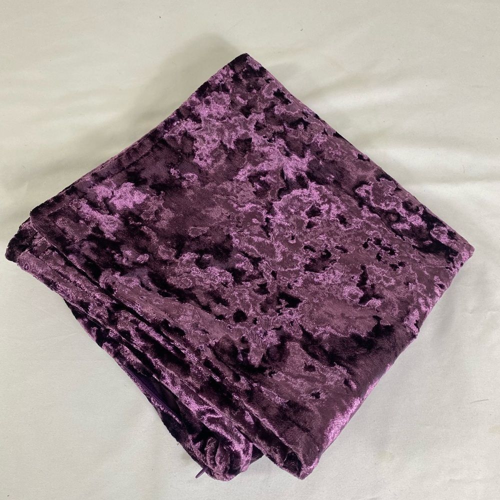 Luxurious Purple Velvet Accent Pillow Custom Design Handmade 20x20